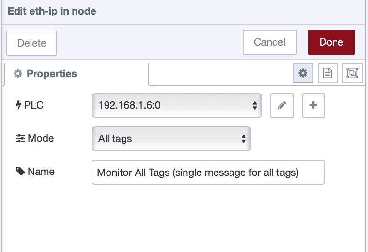 Reading all tags together in a single message object